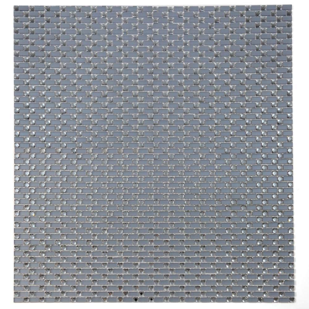 Reflections Blue 12 in. x 12 in. Frosted Diamond Brick Glass Mosaic Wall Tile (11 sq.ft/Case) price history on PriceWatchPro