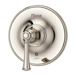 Tisbury 1-Handle Valve Only Trim Kit in Polished Nickel (Valve Not Included)