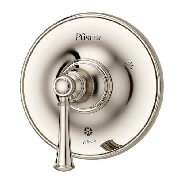 Pfister Tisbury 1-Handle Valve Only Trim Kit in Polished Nickel (Valve ...