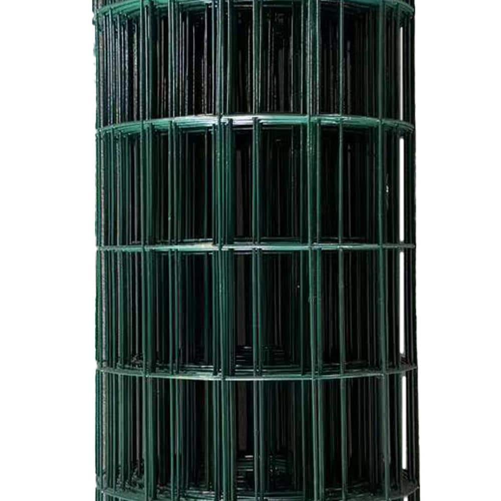 Green PVC Coated Welded Wire Fence Mesh 4' x 50'