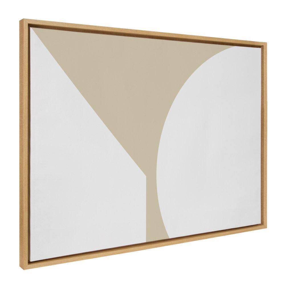 Natural Abstract Canvas Print with Polystyrene Frame, 28x38