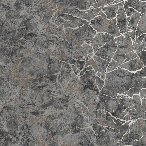 Graham & Brown Carrara Onyx Grey Wallpaper Sample
