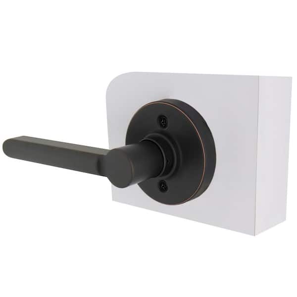 Tonebridge Aged Bronze Dummy Door Lever with Round Rose
