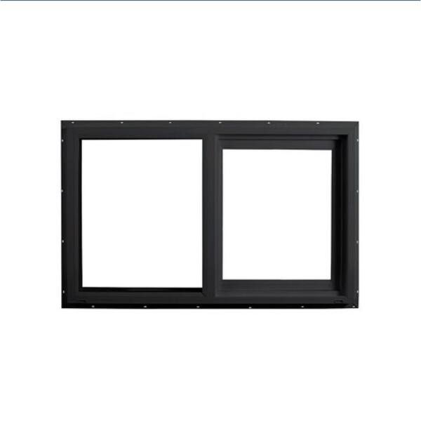 Ply Gem 59.5 in. x 35.5 in. Select Series Horizontal Sliding Left Hand Vinyl Black Window with