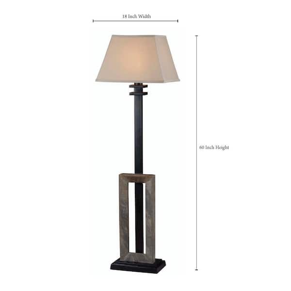 Natural Slate Outdoor Floor Lamp, Outdoor Floor Lamps Home Depot