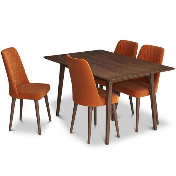 Ashcroft Imports Furniture Co. Alpen 5Piece MidCentury Rectangular