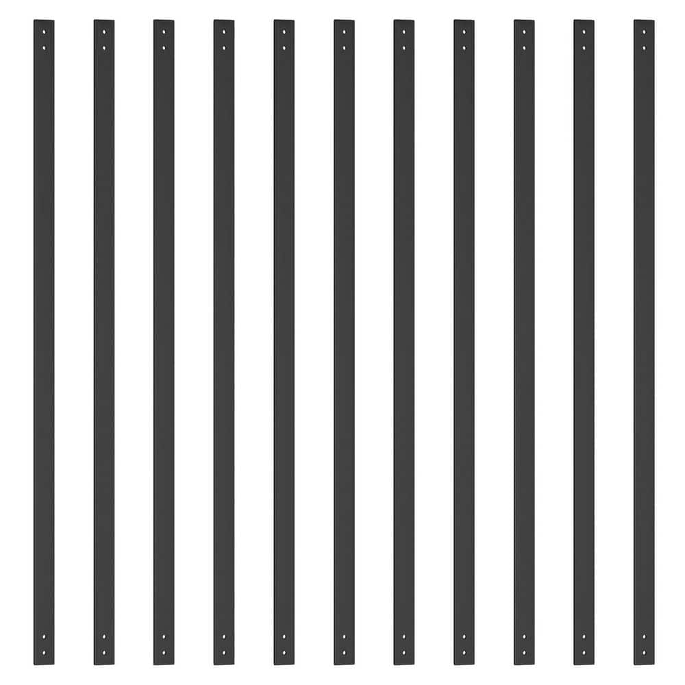 32.25 in. H x 1 in. W Black Cast Iron Stair Railing Kit 61-Pack with Screws for Indoor Outdoor Use Aluminum price history on PriceWatchPro