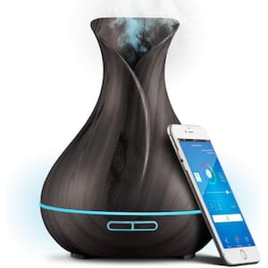 Smart WiFi Wireless Essential Oil Aromatherapy 400ml Ultrasonic Diffuser & Humidifier with Alexa & Google Home Phone App