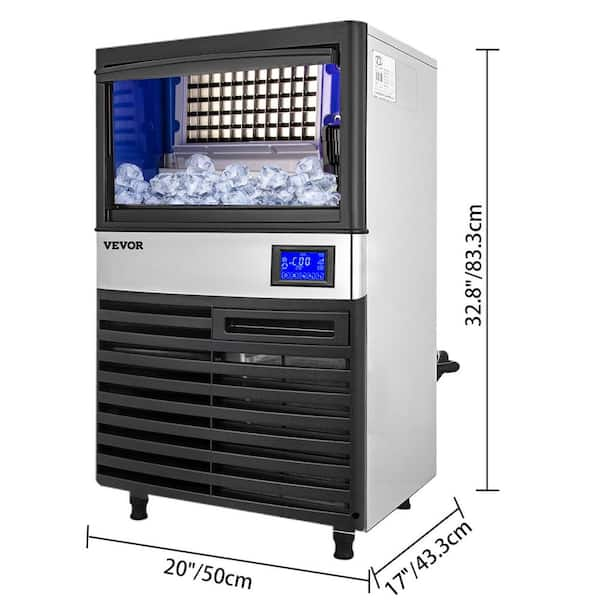 VEVOR 100 Lb. Daily Production Cube Ice Freestanding Ice Maker