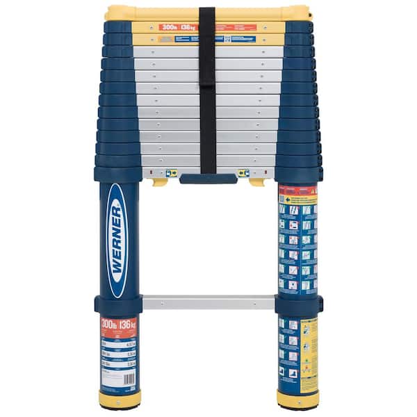 15 ft. Aluminum Telescoping Extension Ladder with 300 lbs. Load Capacity Type IA Duty Rating