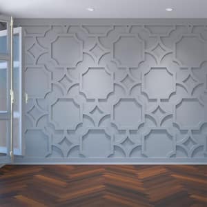 42 3/8 in.W x 23 3/8 in.H x 3/8 in.T Large Anderson Decorative Fretwork Wall Panels in Architectural Grade PVC
