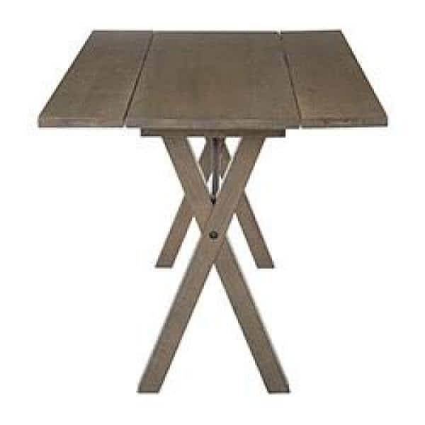 Farmhouse Reclaimed Wood Extendable Dining Table in Washed Grey