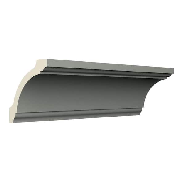 Ekena Millwork Carollton 2.75 in. D x 3.875 in. W x 94.5 in. L Polyurethane Crown Moulding