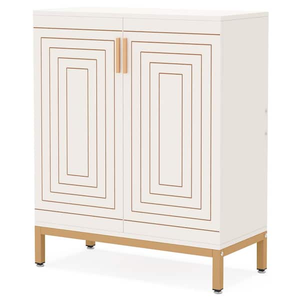Free Shipping on Modern Entryway White Shoe Storage Narrow Shoe Cabinet  with 2 Flip Doors & 1 Drawer ｜Homary