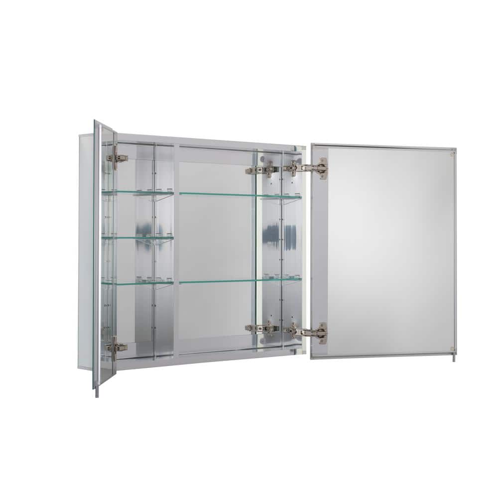 Halton 30x26in Double Door Aluminum Bathroom Medicine Cabinet
