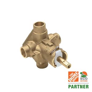 Brass Rough-In Posi-Temp Pressure-Balancing Cycling Tub and Shower Valve - 1/2 in. CC Connection