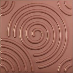 19-5/8-in W x 19-5/8-in H Spiral EnduraWall Decorative 3D Wall Panel Champagne Pink