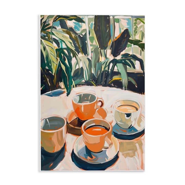 Stupell Industries Coffee Time Among Plants by LSR Design Studio Unframed Food Graphic Art Print 15 in. x 10 in.