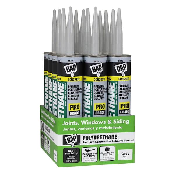 DAP Polyurethane 10.1 oz. Gray Premium Commercial Grade Sealant (12-Pack)
