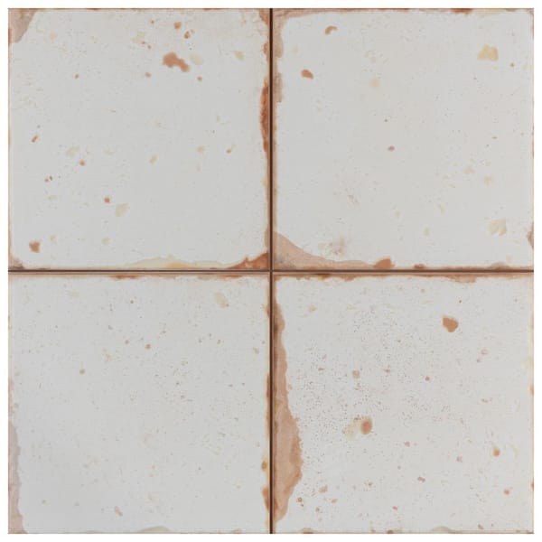 Merola Tile Artisan Blanco 13 in. x 13 in. Ceramic Floor and Wall Take Home Tile Sample