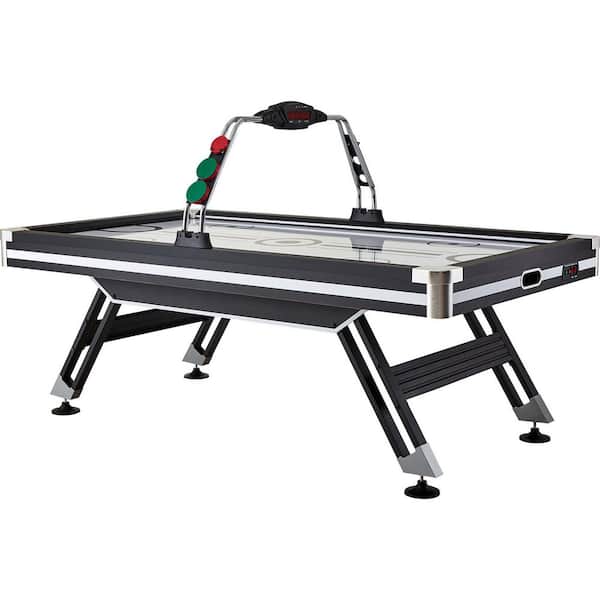 Air-Powered Hockey Table, 89 in Indoor Hockey Table for Kids and Adults, LED Sports Hockey Game with 2 Pucks, 2 Pushers
