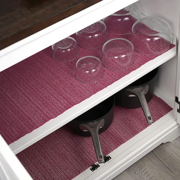 Shelf Liner Drawer Liner - Truly Non Slip Waterproof Cabinet Liner -  Kitchen Ref