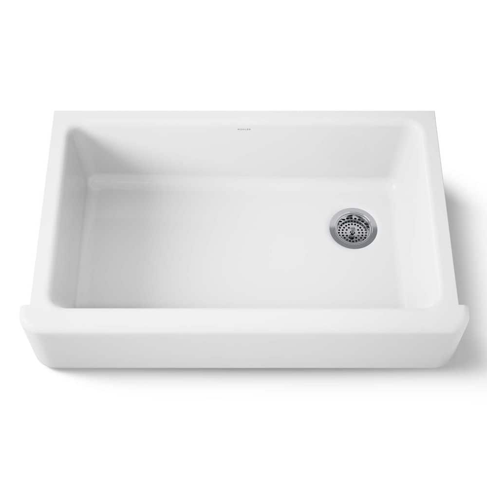 KOHLER Whitehaven Undermount Farmhouse Apron Front Cast Iron 36 in ...