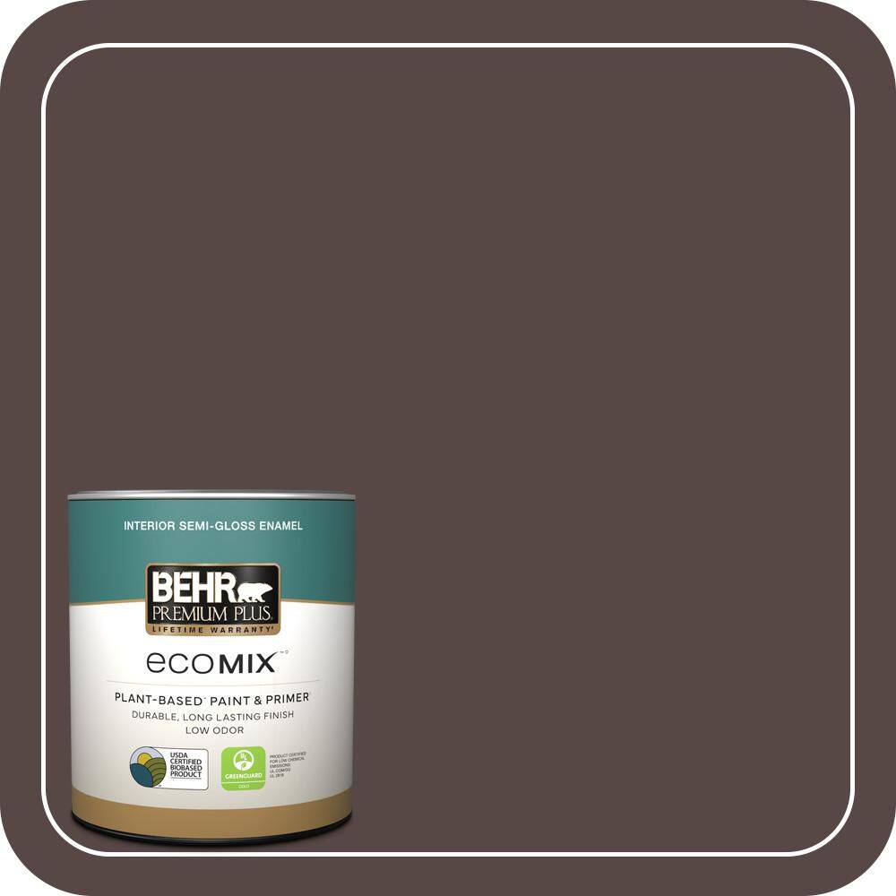 1 qt. Home Decorators #HDC-CL-14 Pinecone Path Semi-Gloss Enamel EcoMix Plant-Based Interior Paint & Primer price history on PriceWatchPro