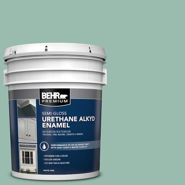 5 gal. #M430-4 Sunstone Urethane Alkyd Semi-Gloss Enamel Interior/Exterior Paint