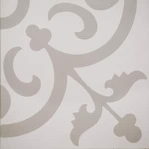 Cementine Ashby White 8 in. x 8 in. Durabody Ceramic Floor and Wall Tile (10.76 sq. ft. / case)