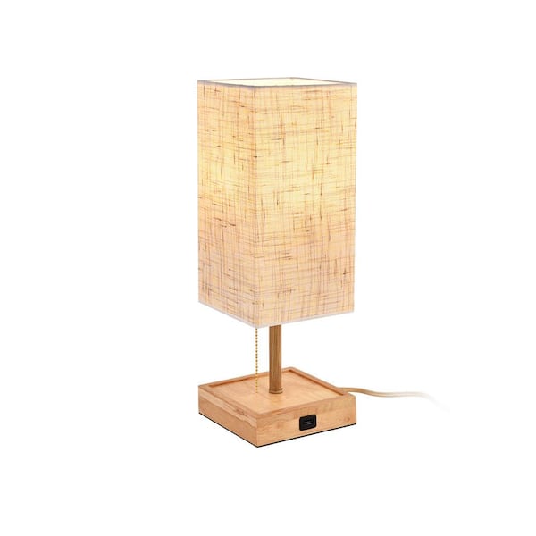 Casainc 16 54 In Beige Rectangle Shape Composite Outdoor Table Lamp With Usb Port And Wi Fi Smart Led Light Bulb Wf 1tfssf006 Usb Port And Wi Fi Smart Led Light Bulb, Home Depot Desk Lamp With Usb Port