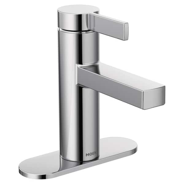 MOEN Beric Single Hole Single Handle Bathroom Faucet in Chrome
