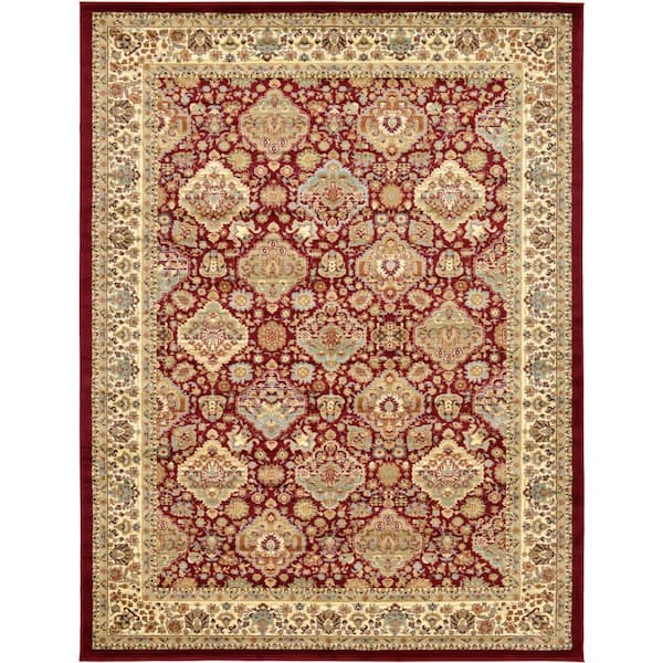 Unique Loom Voyage Colonial Red 9' 0 x 12' 0 Area Rug