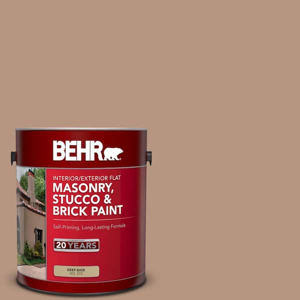 1 gal. #S220-4 Potters Clay Flat Interior/Exterior Masonry, Stucco and Brick Paint