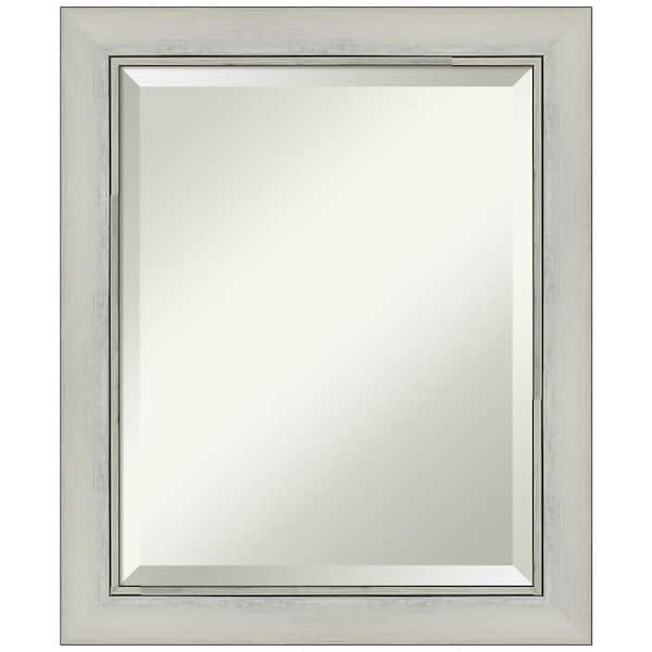 Amanti Art Flair Silver Patina 20 in. H x 24 in. W Framed Wall Mirror