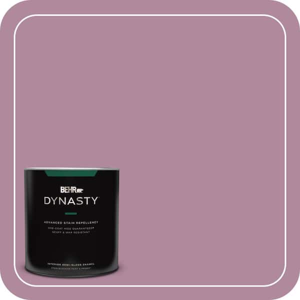 BEHR DYNASTY 1 qt. #690D-5 Winsome Rose Semi-Gloss Enamel Interior Stain-Blocking Paint and Primer