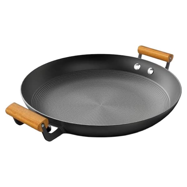 14 in. Cast Iron Nonstick Frying Pan Skillet in Black with Lid, Stay Cool Handle, Compatible with All Cooktops