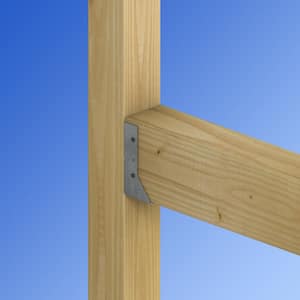 HUC Galvanized Face-Mount Concealed-Flange Joist Hanger for 4x6 Nominal Lumber