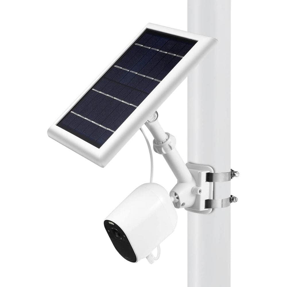 Wasserstein 2-in-1 Universal Pole Mount for Wyze, Blink, Ring, Arlo, Eufy Camera & Solar Panel (White)