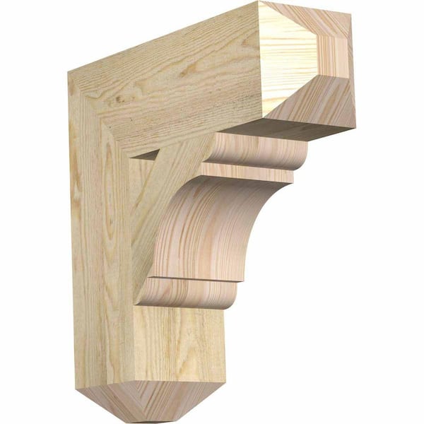 Ekena Millwork 6 in. x 20 in. x 20 in. Douglas Fir Olympic Craftsman Rough Sawn Bracket