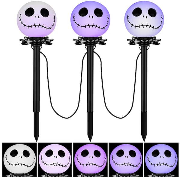 Unbranded 20 in. Tall Halloween Lightshow Pathway-CandleFlicker-Nightmare Before Christmas-S/3-Disney