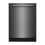 24 In. in. Top Control Built-In Tall Tub Dishwasher in Black Stainless Steel with 4-Cycles, 54 dBA