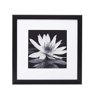 12.8 x 12.8 in. Black Wood Picture Frames to Hold 12 x 12 Photo Without Mat or 8 x 8 Photo with Mat, Set of 9
