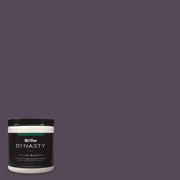 BEHR DYNASTY 8 oz. #BXC-51 Deep Mulberry Semi-Gloss Enamel Stain-Blocking Interior/Exterior Paint and Primer Sample