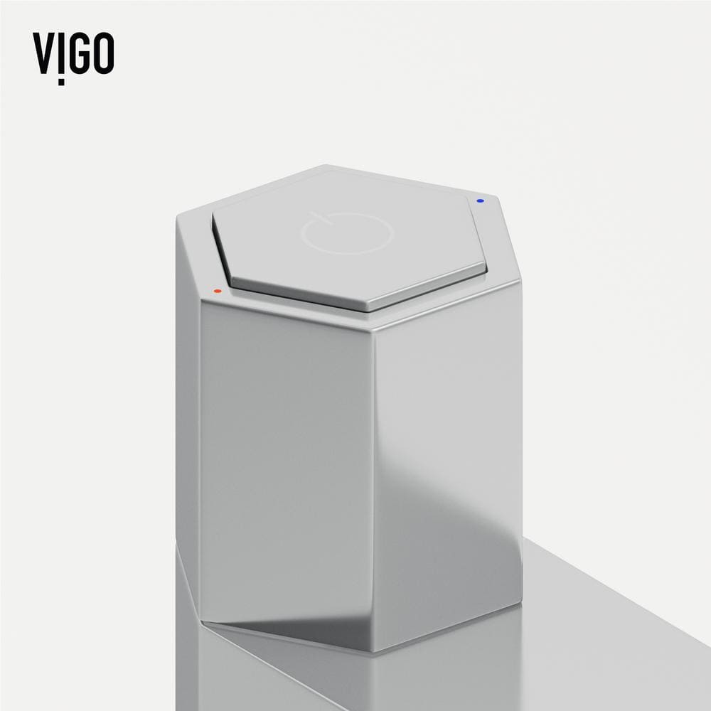 Modern Chrome Hexagonal Single-Hole Bathroom Faucet
