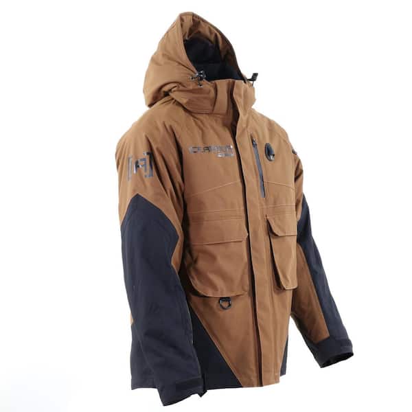 Clam Ice Armor Ascent Float Parka XL Black and Brown 16892 - The Home Depot