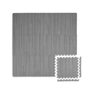 Manor Grey 36 in. x 36 in. Foam Interlocking Floor Tile (9-Tiles/Case)