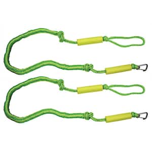 BoatTector PWC Bungee Dock Line Value 2-Pack - 6 ft., Green/Yellow