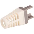 Strain Reliefs for EZ-RJ45 Cat 6+ Connector Clamshell in Gray (50 per Clamshell)