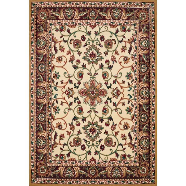 Manhattan Columbia Cream 3 ft. 11 in. x 5 ft. 3 in. Area Rug
